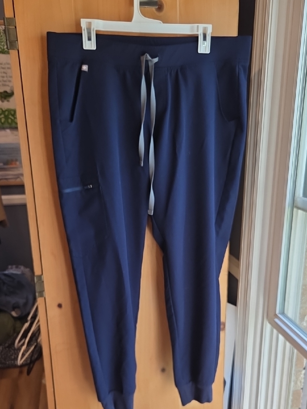 Women's Navy Drawstring Scrub Pants